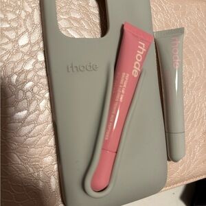Rhode Gray Phone Case (iPhone 16PM) + 2 Peptide lip tints